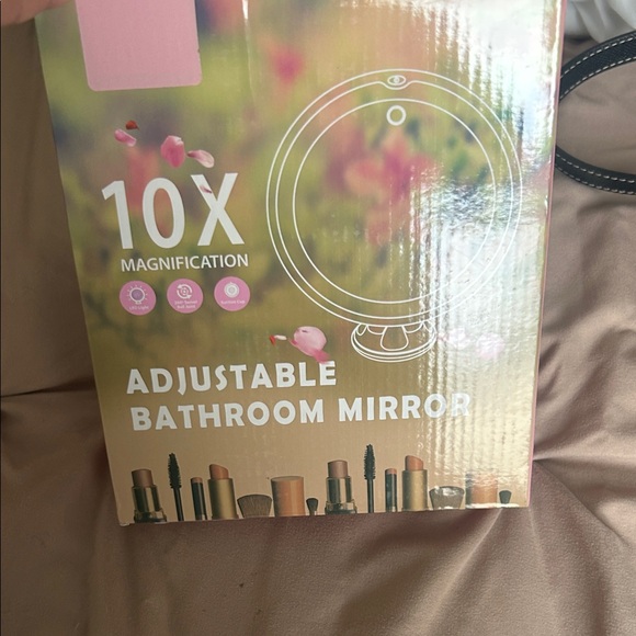 Adjustable Bathroom Mirror with 10X Magnification - Picture 3 of 3